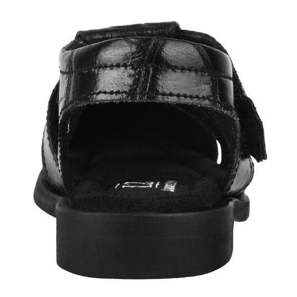LIBERTYZENO Boys Closed Toe Crocodile Print Genuine Leather Fishermen sandals - Picture 6 of 7